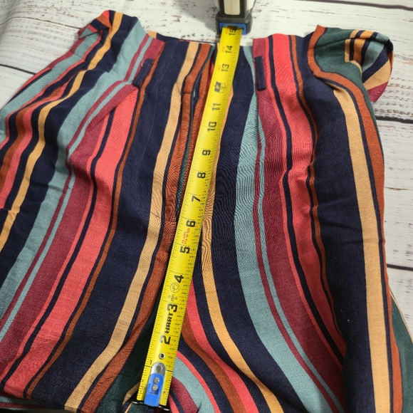 FARM RIO Augustine Striped Wide Leg Linen blend Pants Anthropologie Size XS - Picture 8 of 16